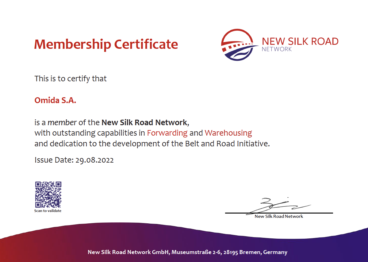 Omida dołączyła do New Silk Road Network | Omida VLS