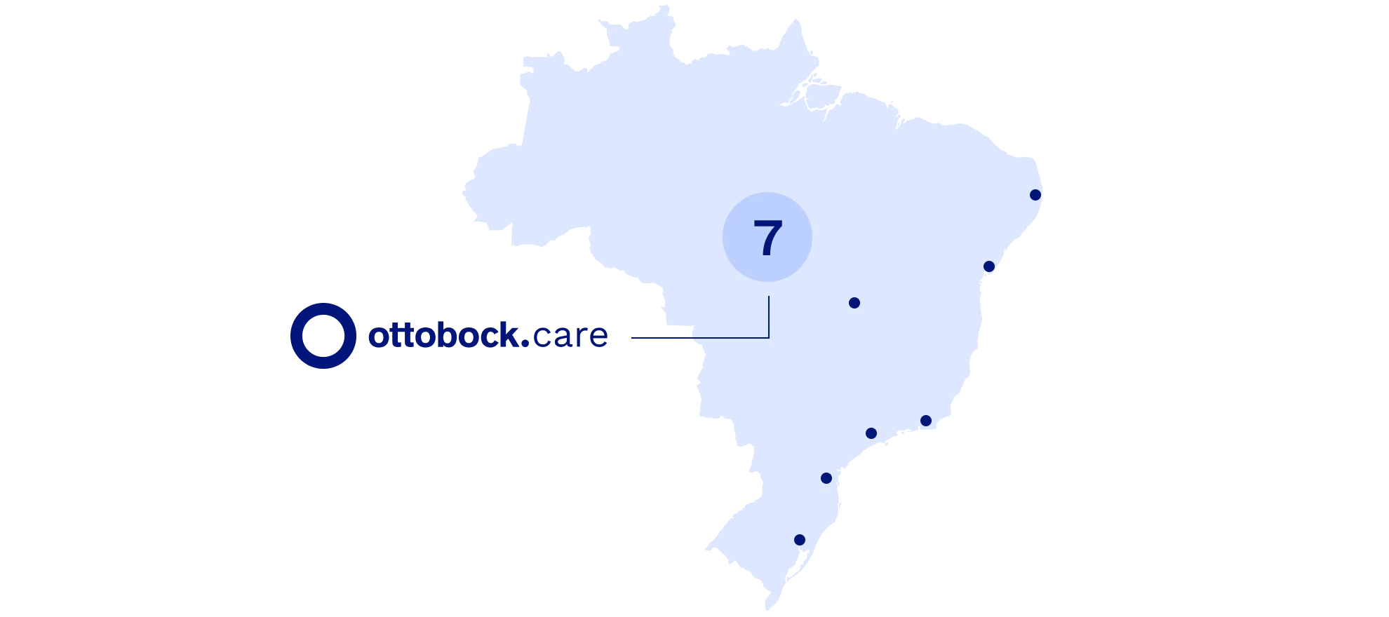 Ottobock Care Brazil map