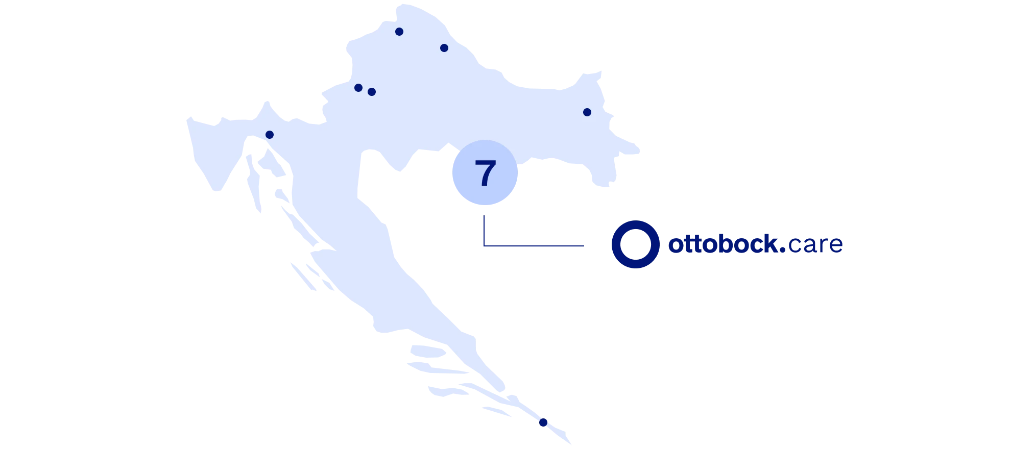 Ottobock Care Croatia map