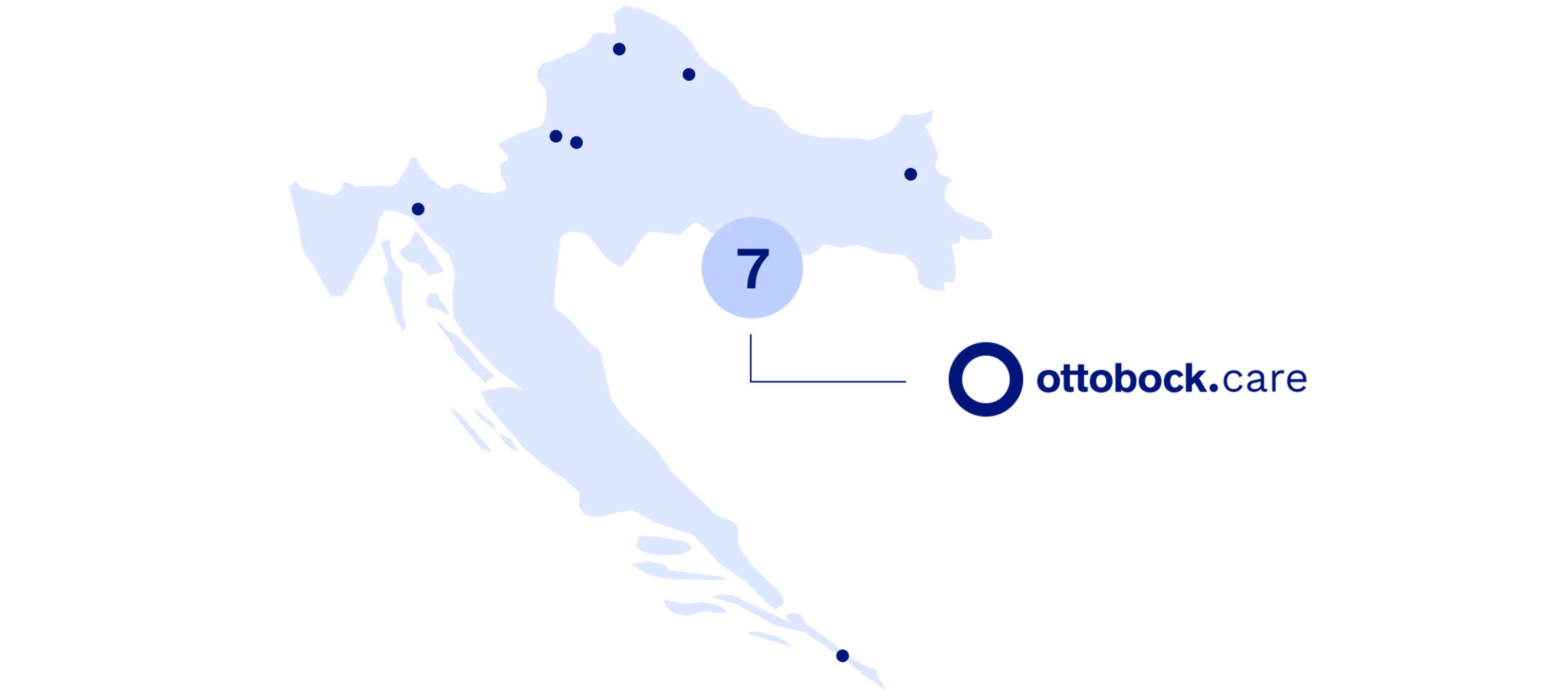 Ottobock Care Croatia map