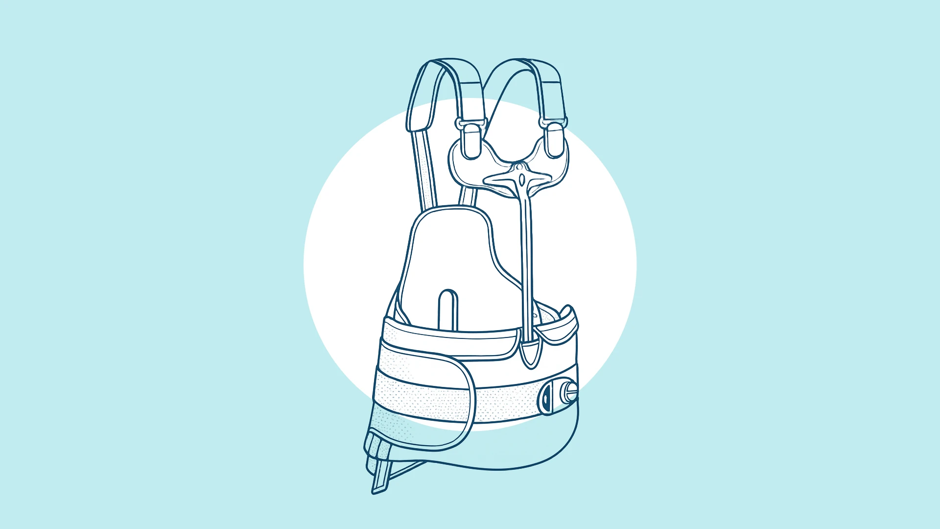 A digital image of a Custom Thoracolumbosacral Orthosis that is personalized to the patient's body shape and contours for precise support