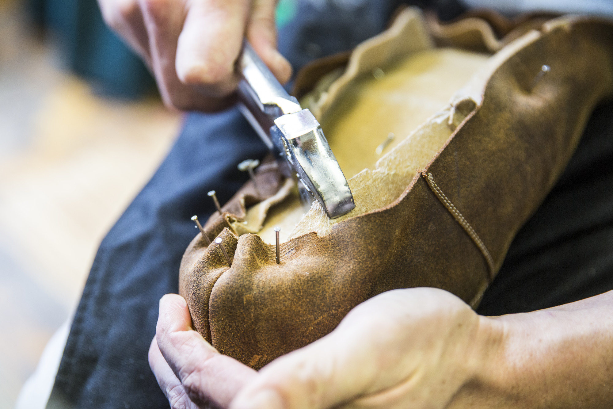 Shoemaker at work