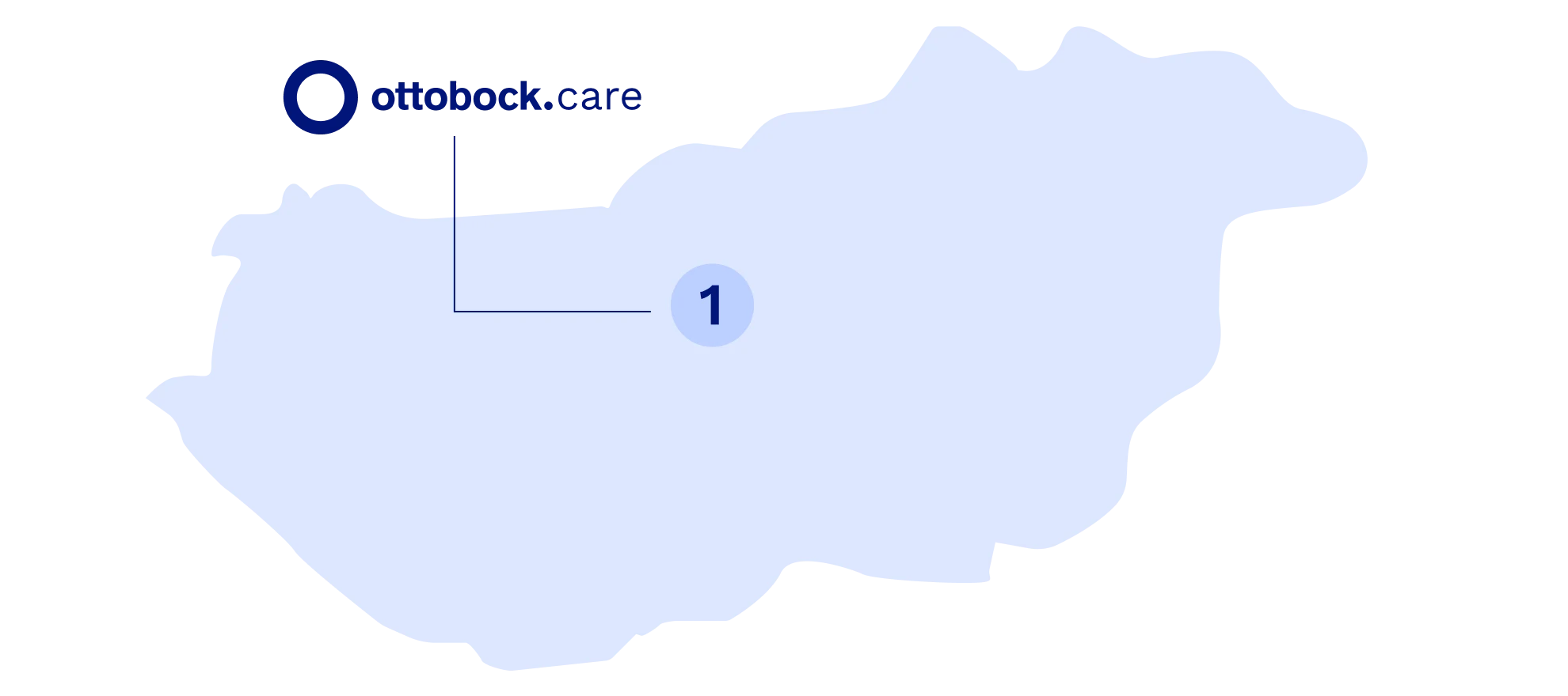 Map with locations in Hungary