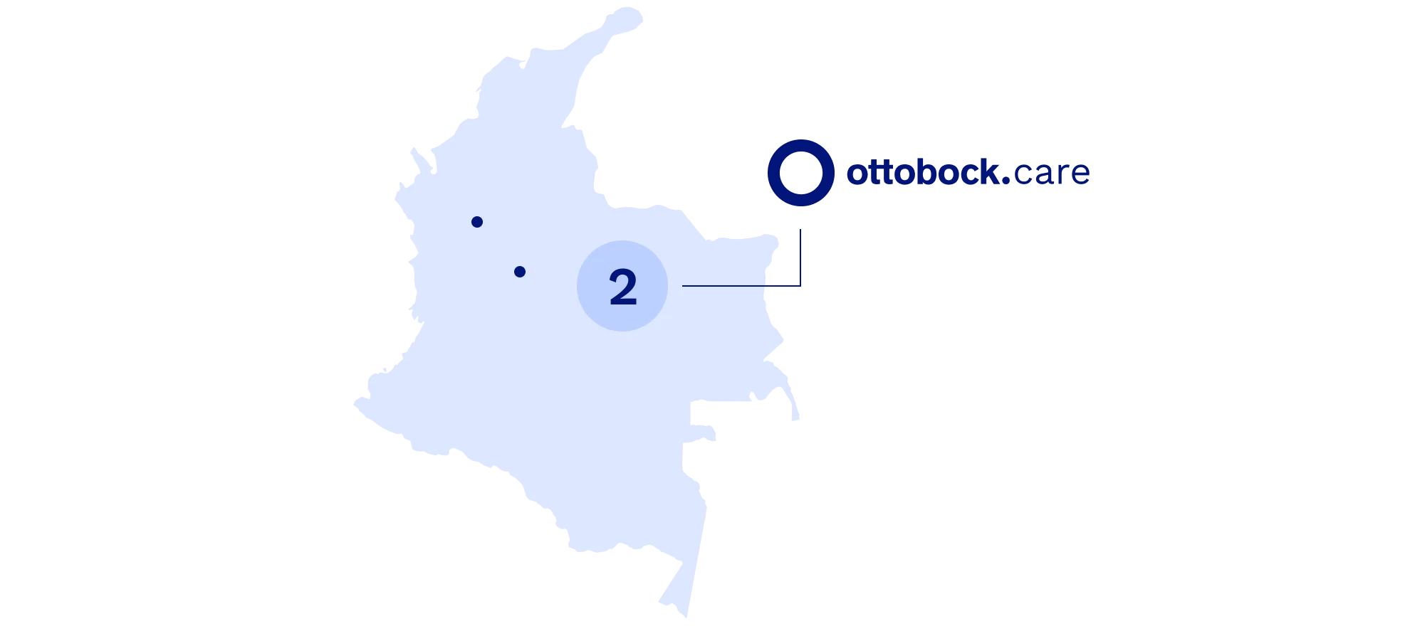 Ottobock Care Colombia map