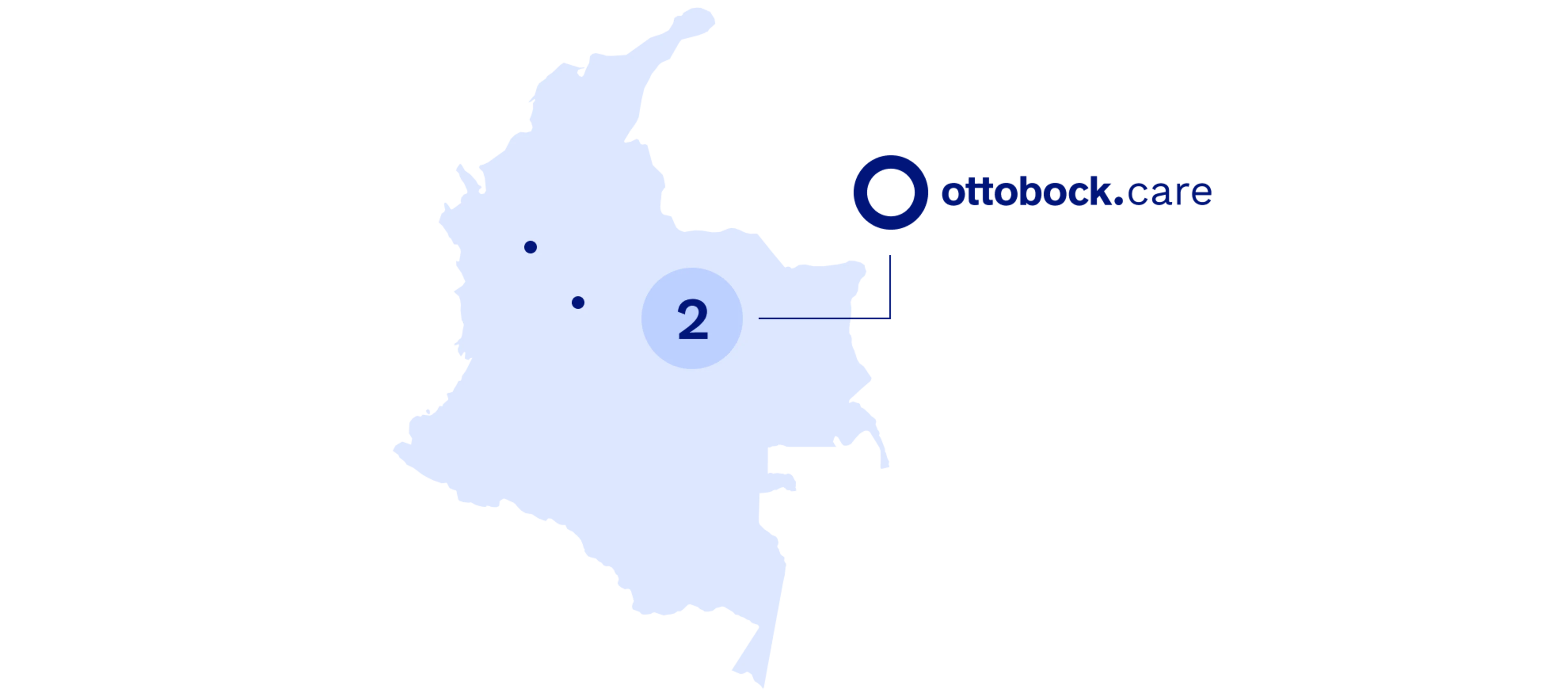 Ottobock Care Colombia map