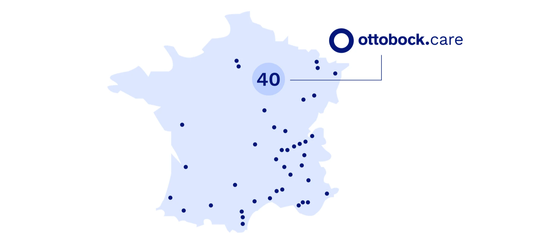 Ottobock Care France map