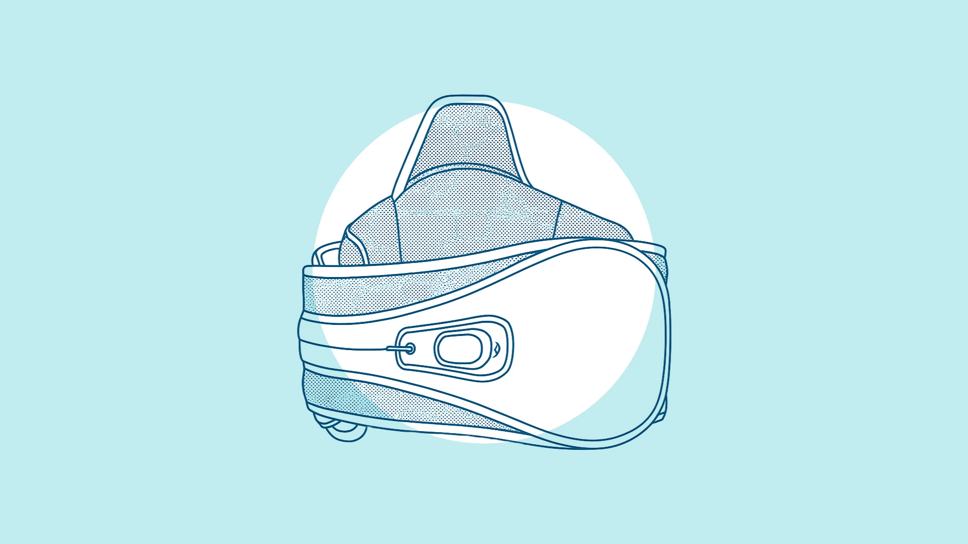 An illustration of a Lumbar Sacral Orthosis, which is a lower back and tailbone area support brace