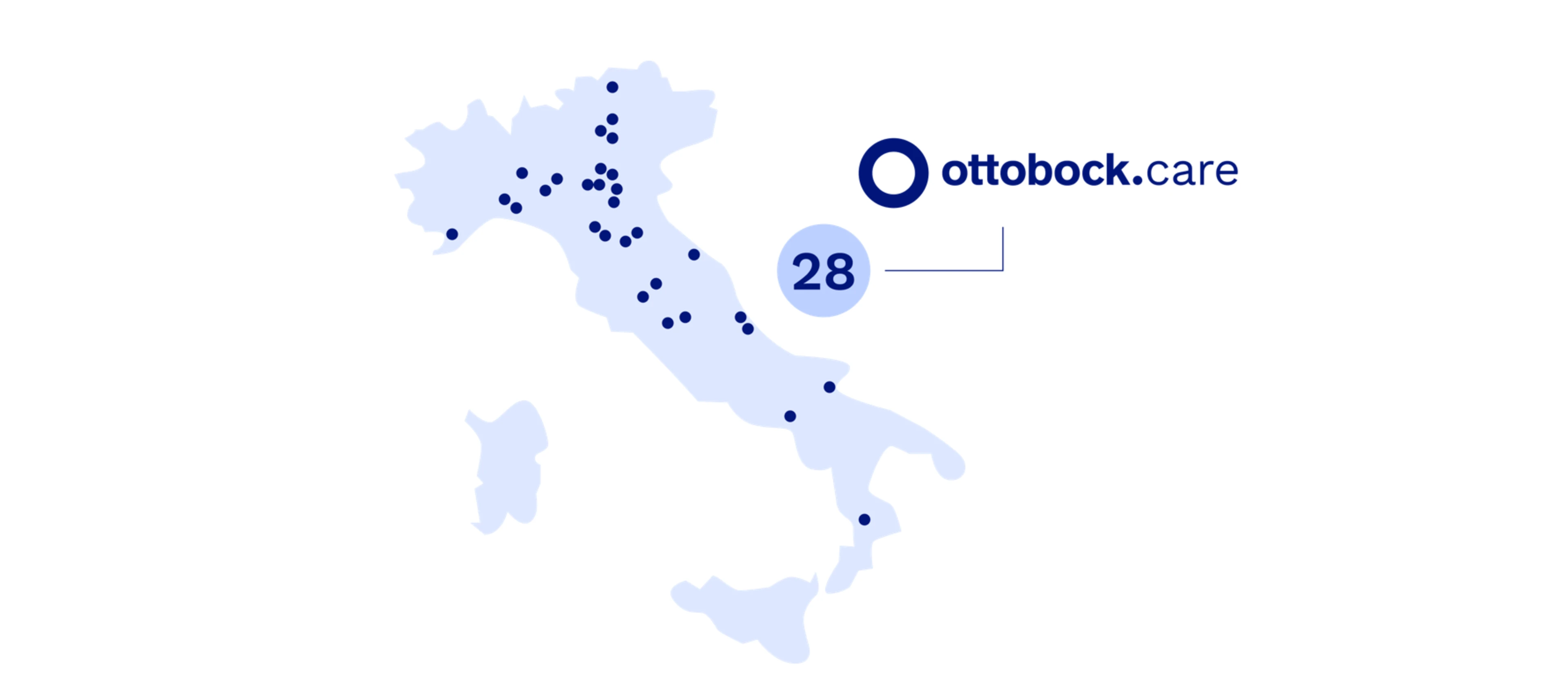 Ottobock Care Italy map