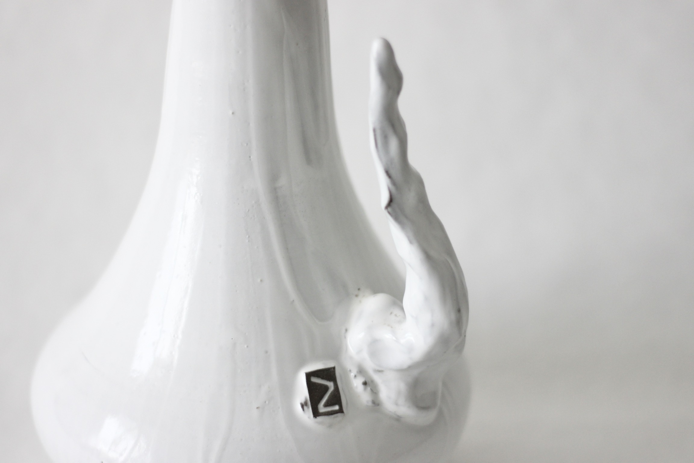 Close-Up of the Sprouted Freeform Vase – Sculptural Ceramic Detail