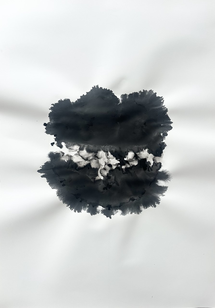 Circle CII — ink on paper artwork, Evgeniia Kazarezova