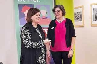 Women for Local Government Workshop. Left is Minister Shelley Hancock, and right is Ruth McGowan.