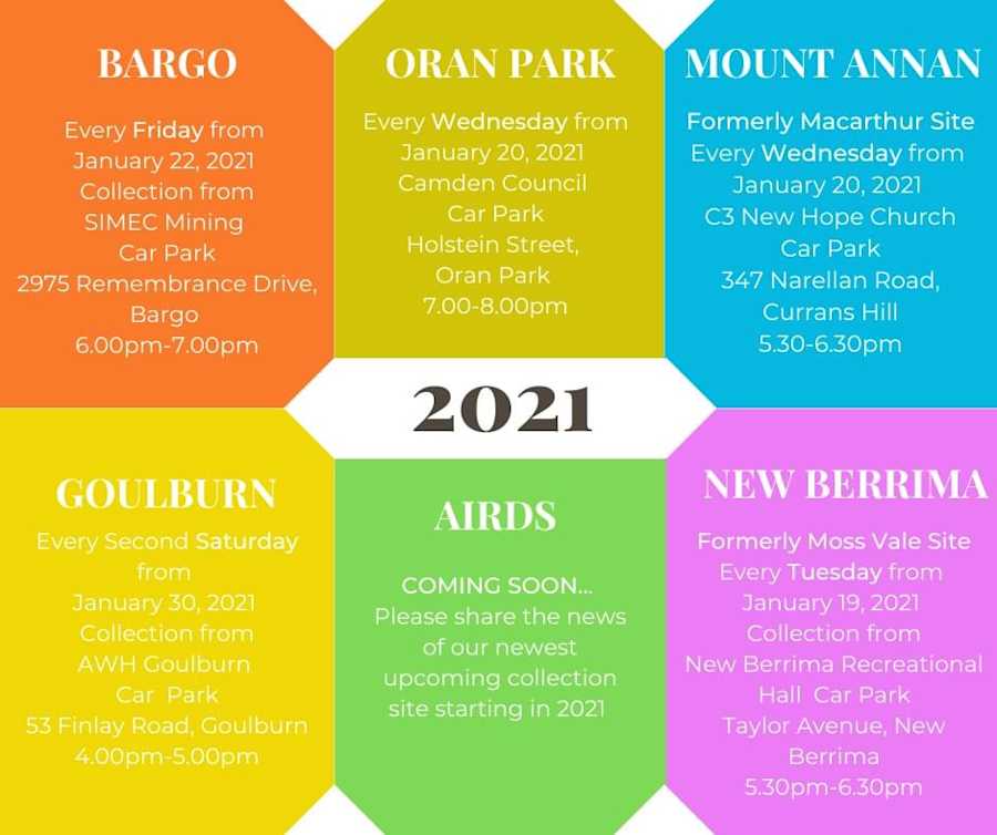 Our Community Pantry Schedule