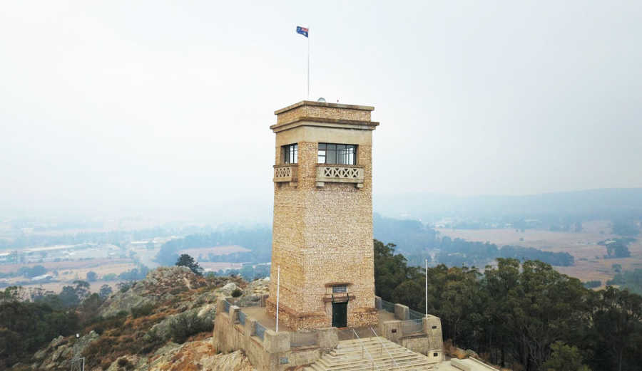 Rocky Hill War Memorial Tower.