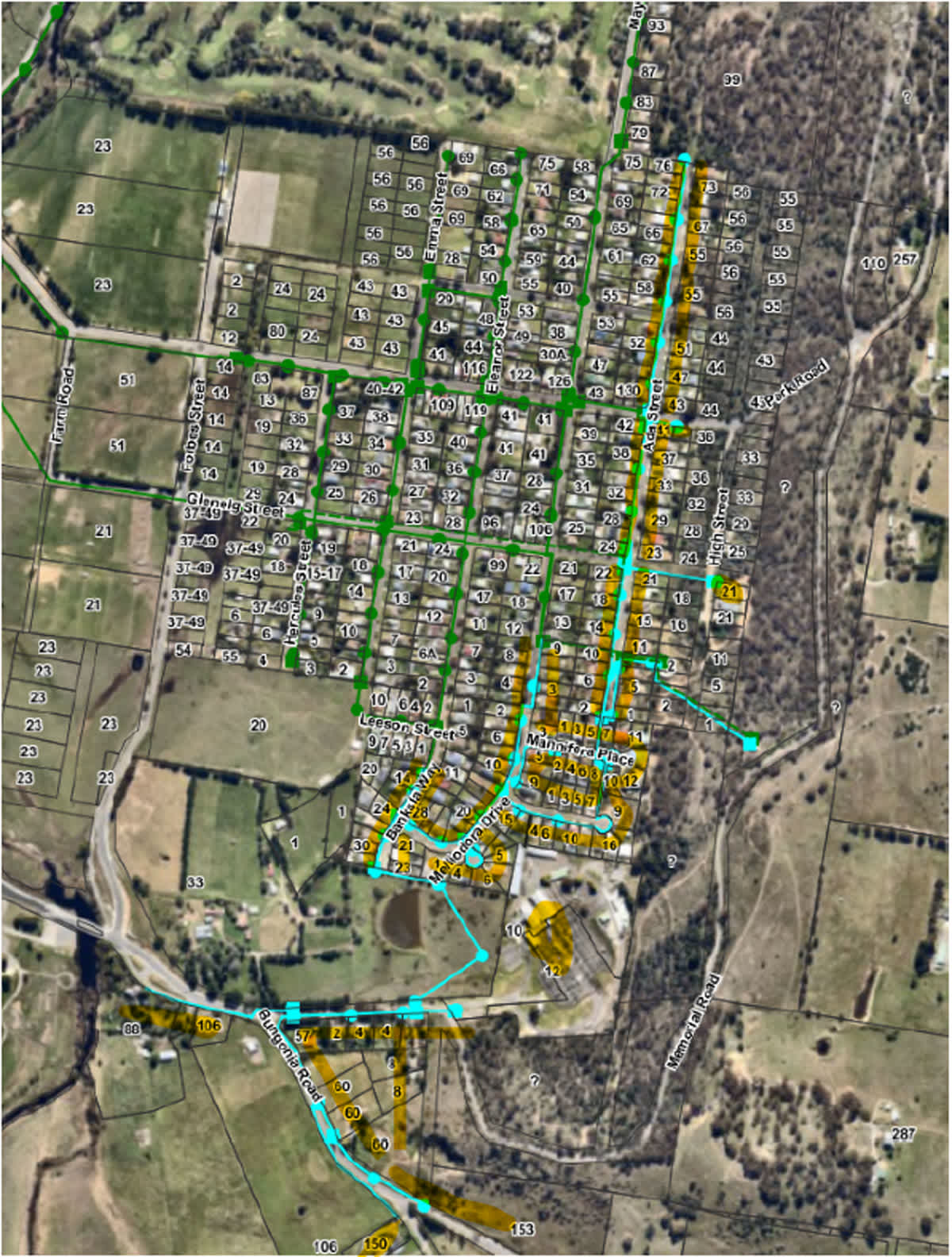 Ada Street, Eastgrove New Water Main Connection The Goulburn