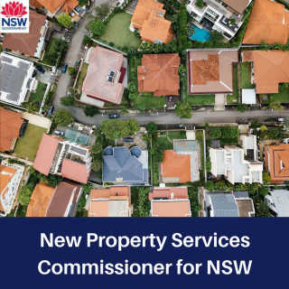 New Property Services Commissioner for NSW