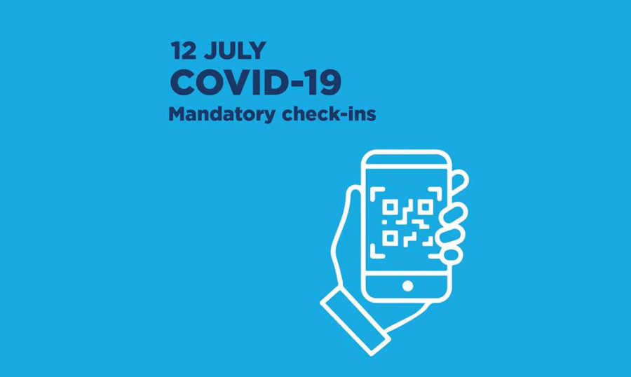 COVID Check In Mandatory