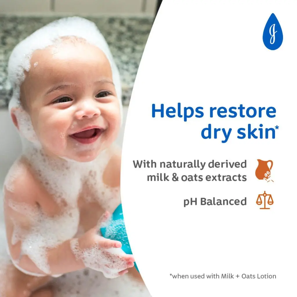 Johnson's ® Milk + Oats Bath image 2