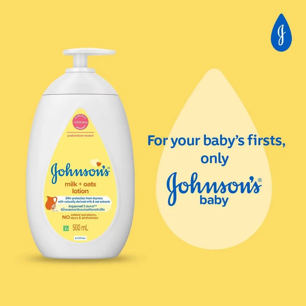 Johnson's® Milk + Oats Lotion image 1
