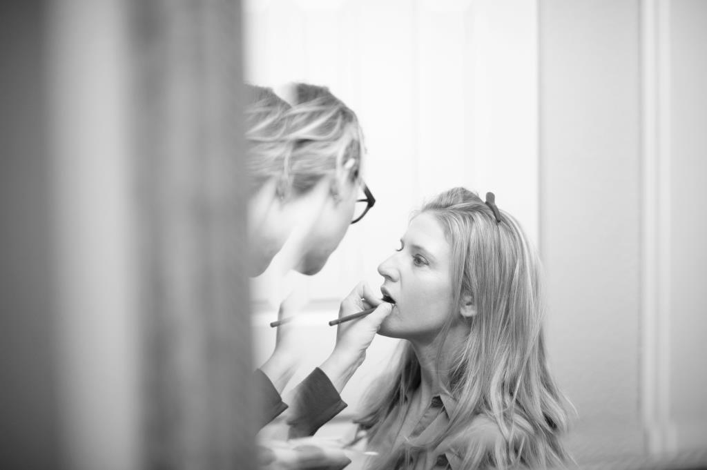 Work image of me applying makeup