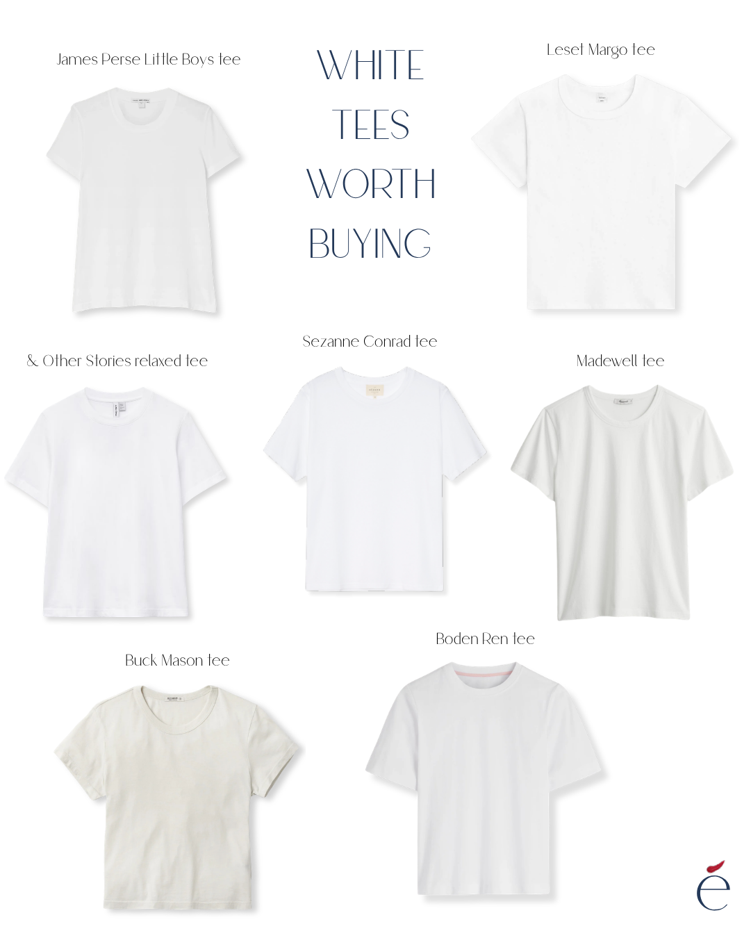 7 White Tees