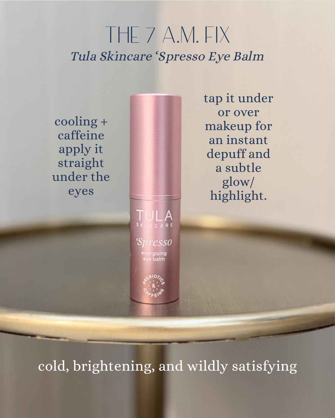 Tula 'Spresso Eye Balm