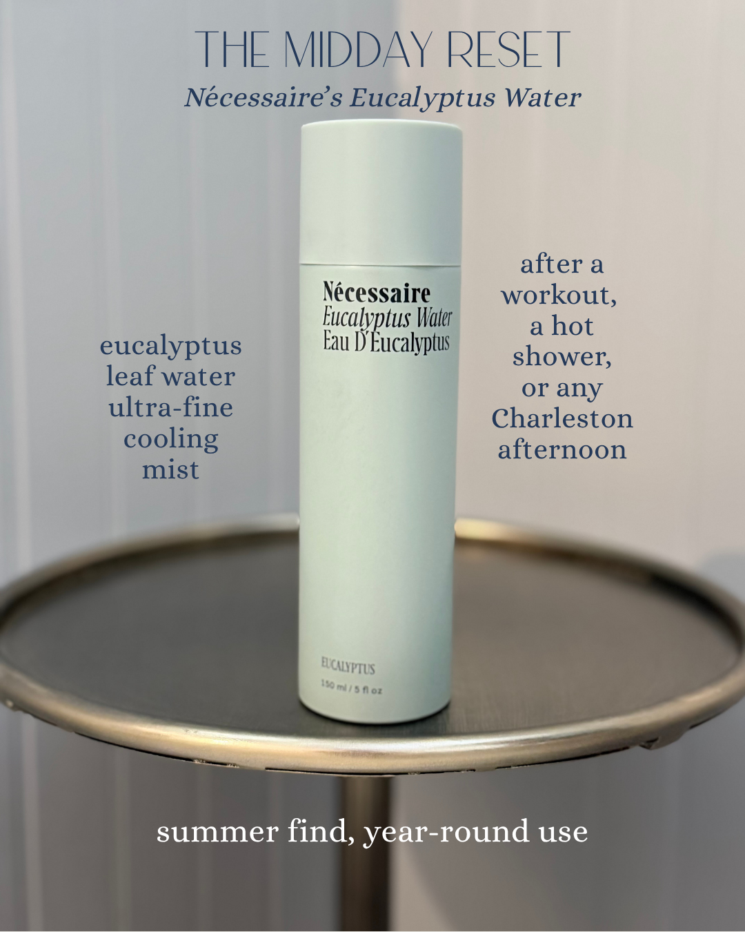 Necessaire Eucalyptus Water body spray.