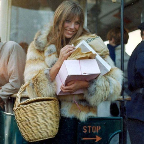 Jane Birkin with her basket
