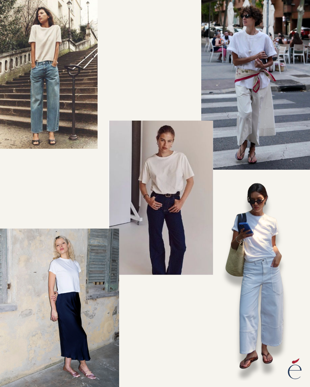 The White Tee Styling Collage