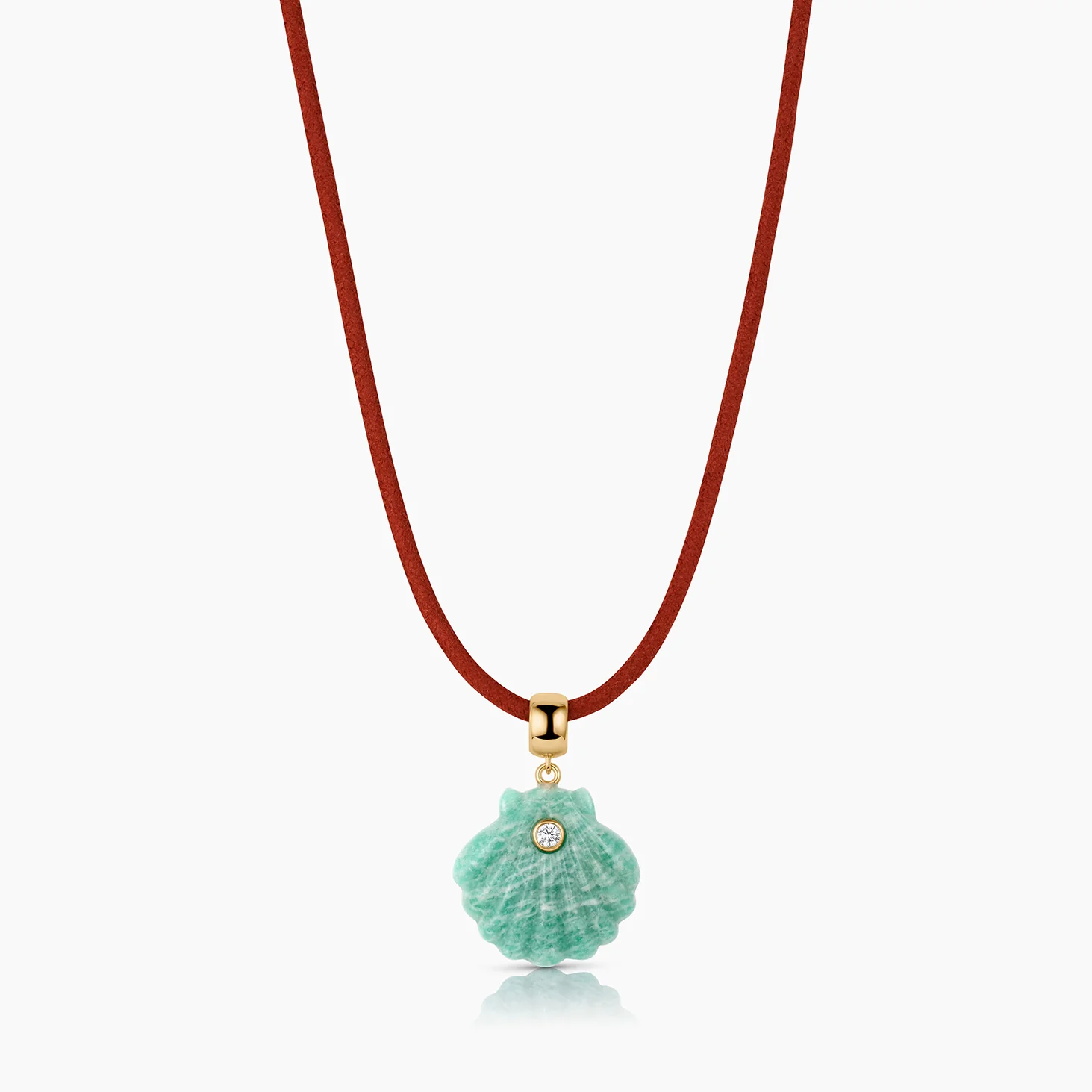 Thatch Amazonite Shell Necklace