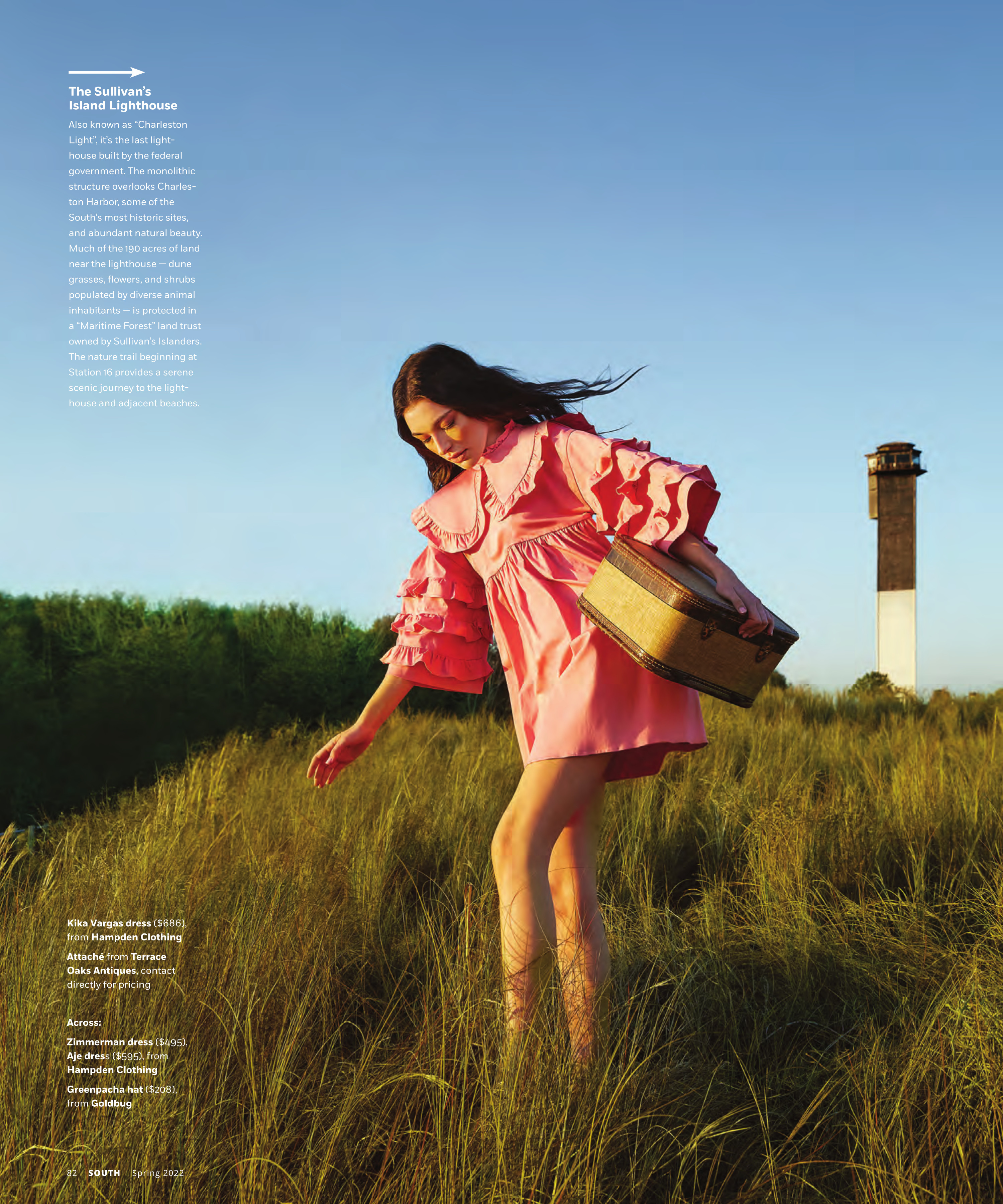 Girl walking through grass