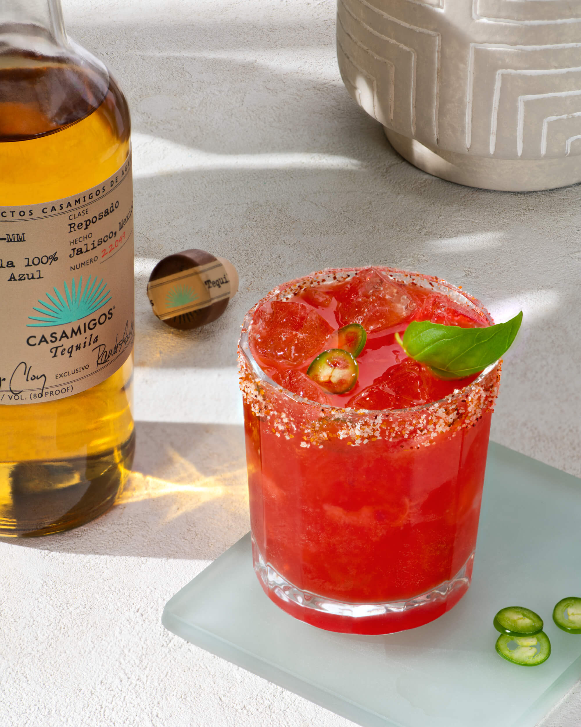 Spicy Stawberry Basil Margarita Secondary