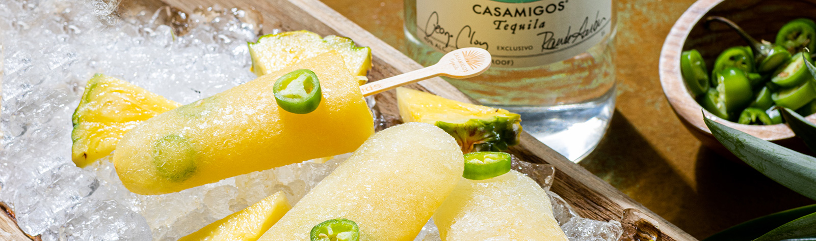 Spicy Pineapple Orange Popsicle Hero