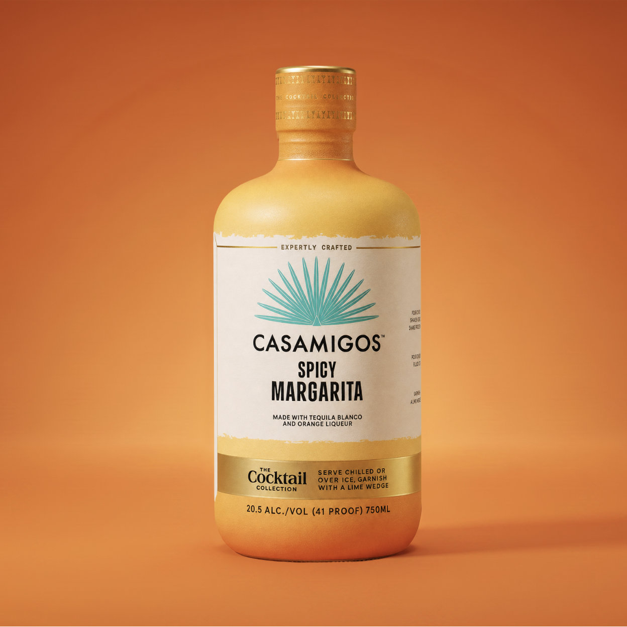 Ready-to-Serve Casamigos Spicy Margarita bottle.