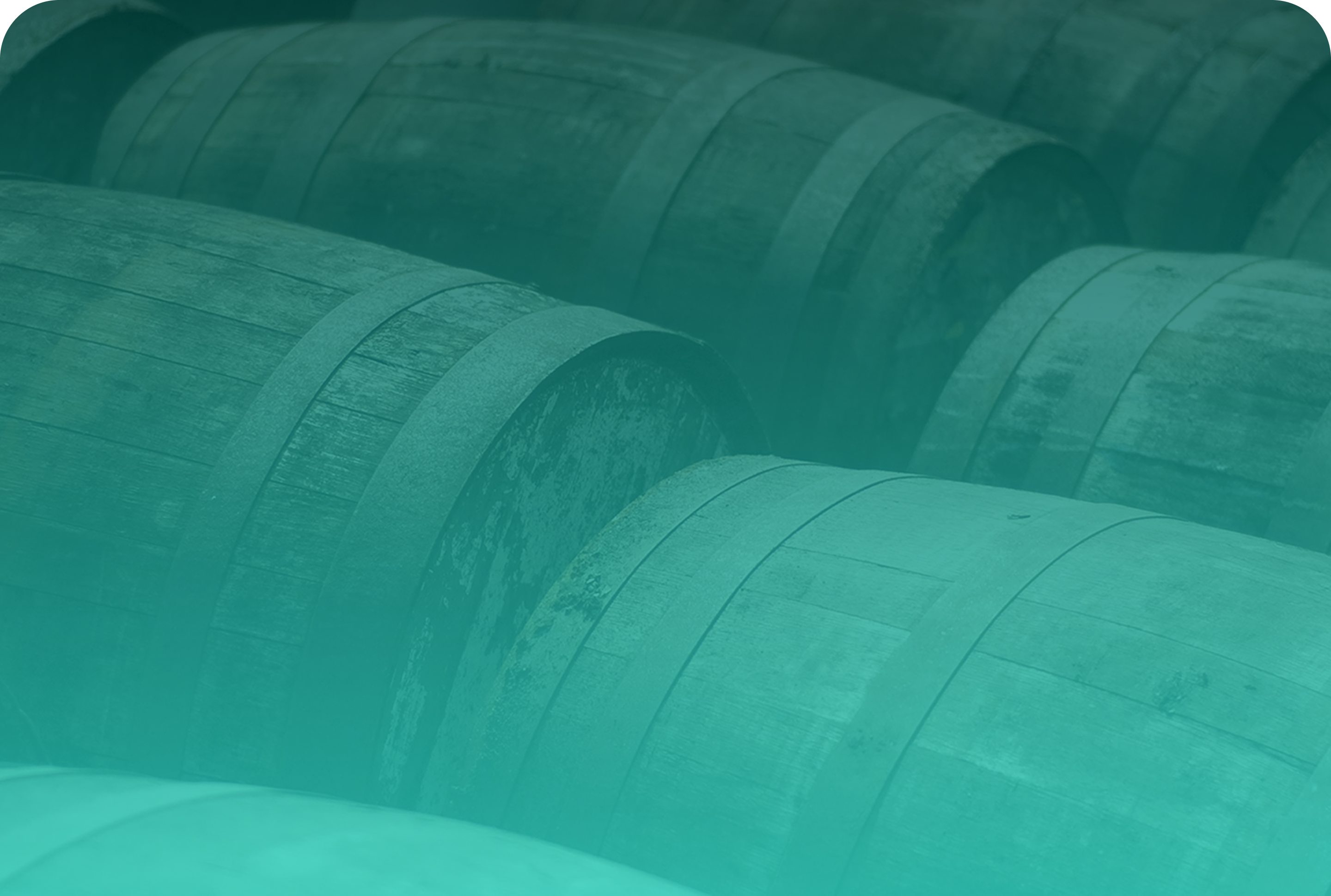 American white oak barrels.