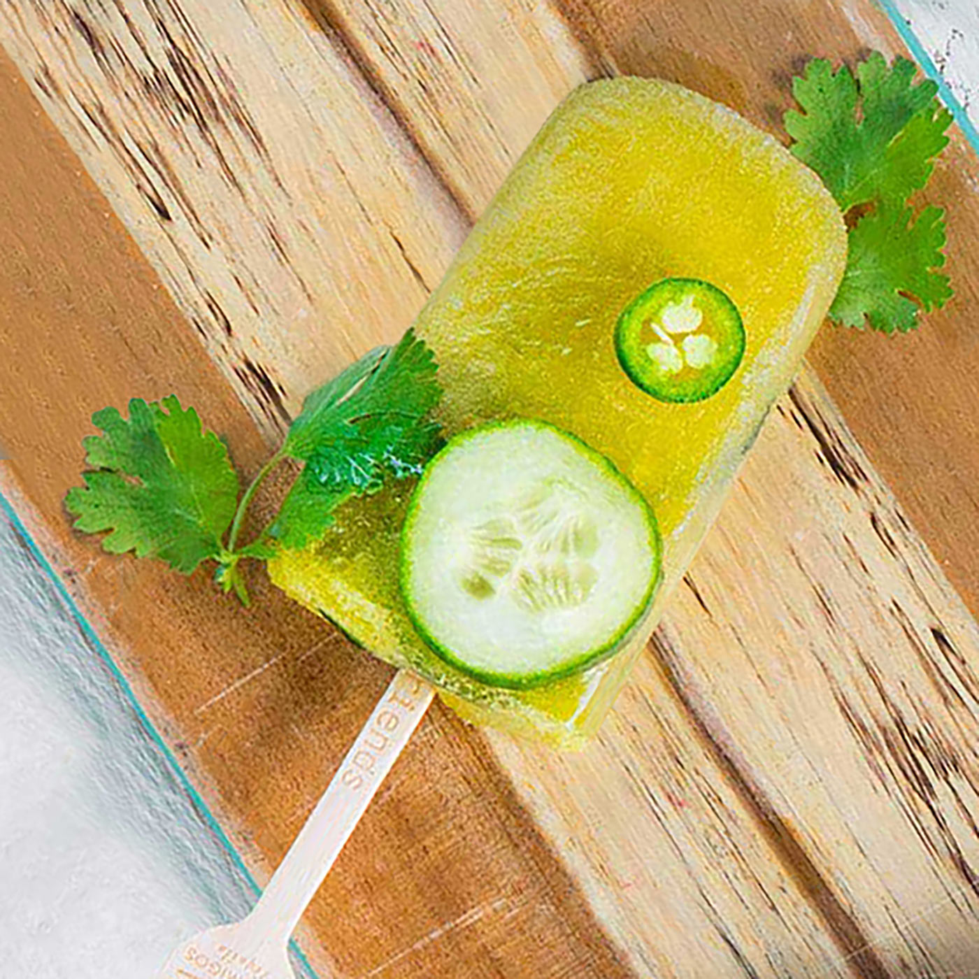 Cucumber Cilantro Popsicle