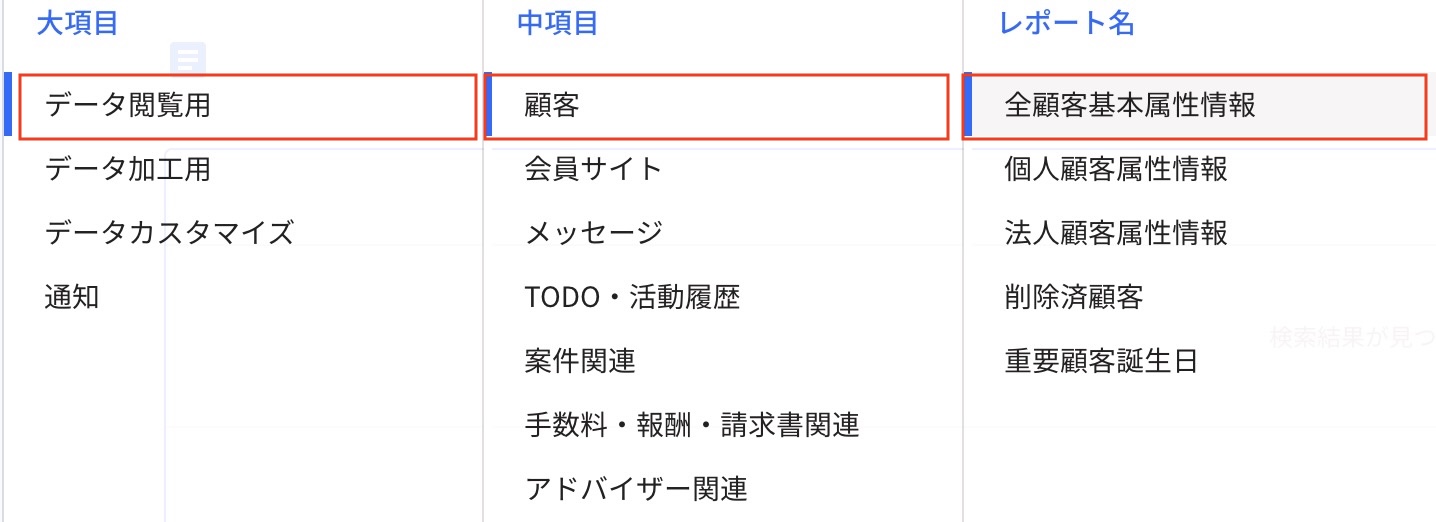 顧客からの紹介（データ閲覧用-顧客-全顧客基本属性情報）