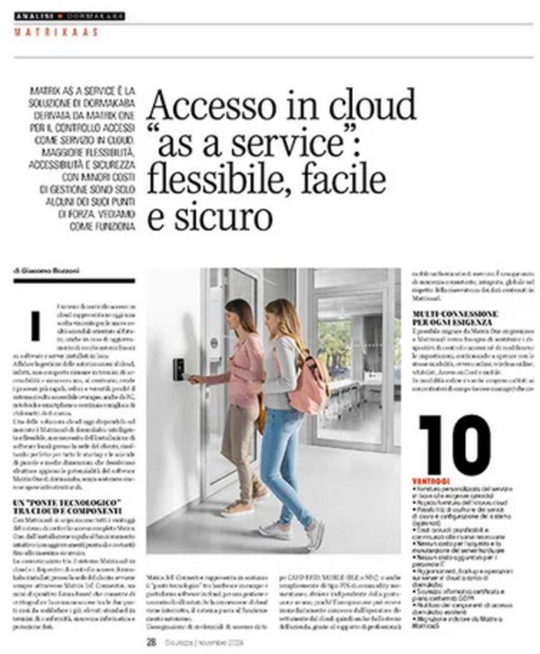 Sicurezza - Novembre 2024