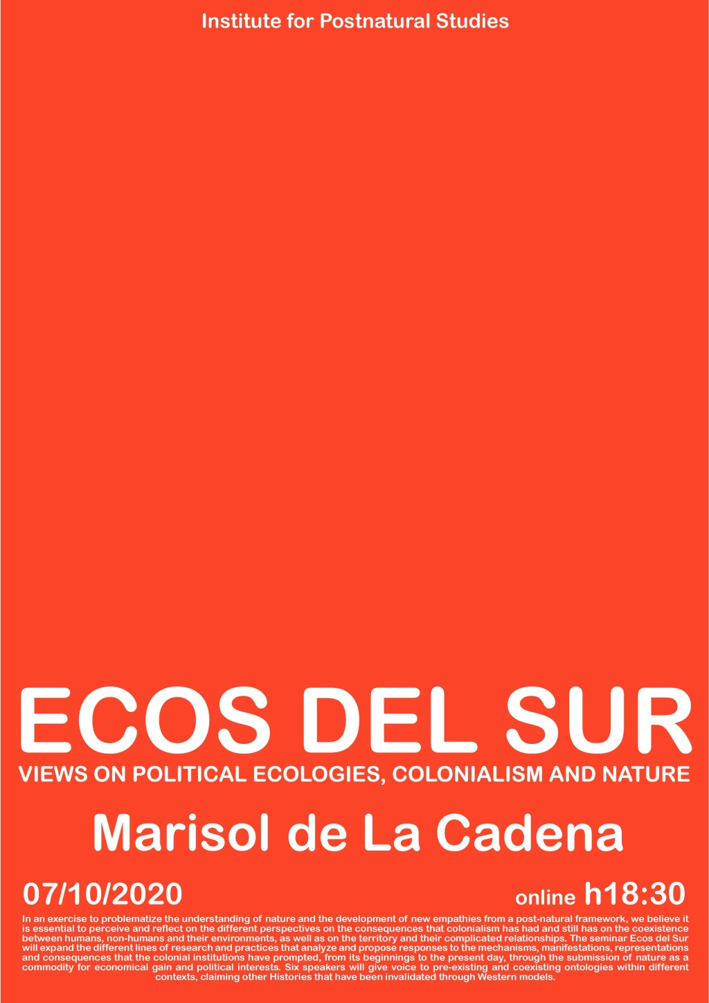 Poster Ecos del Sur