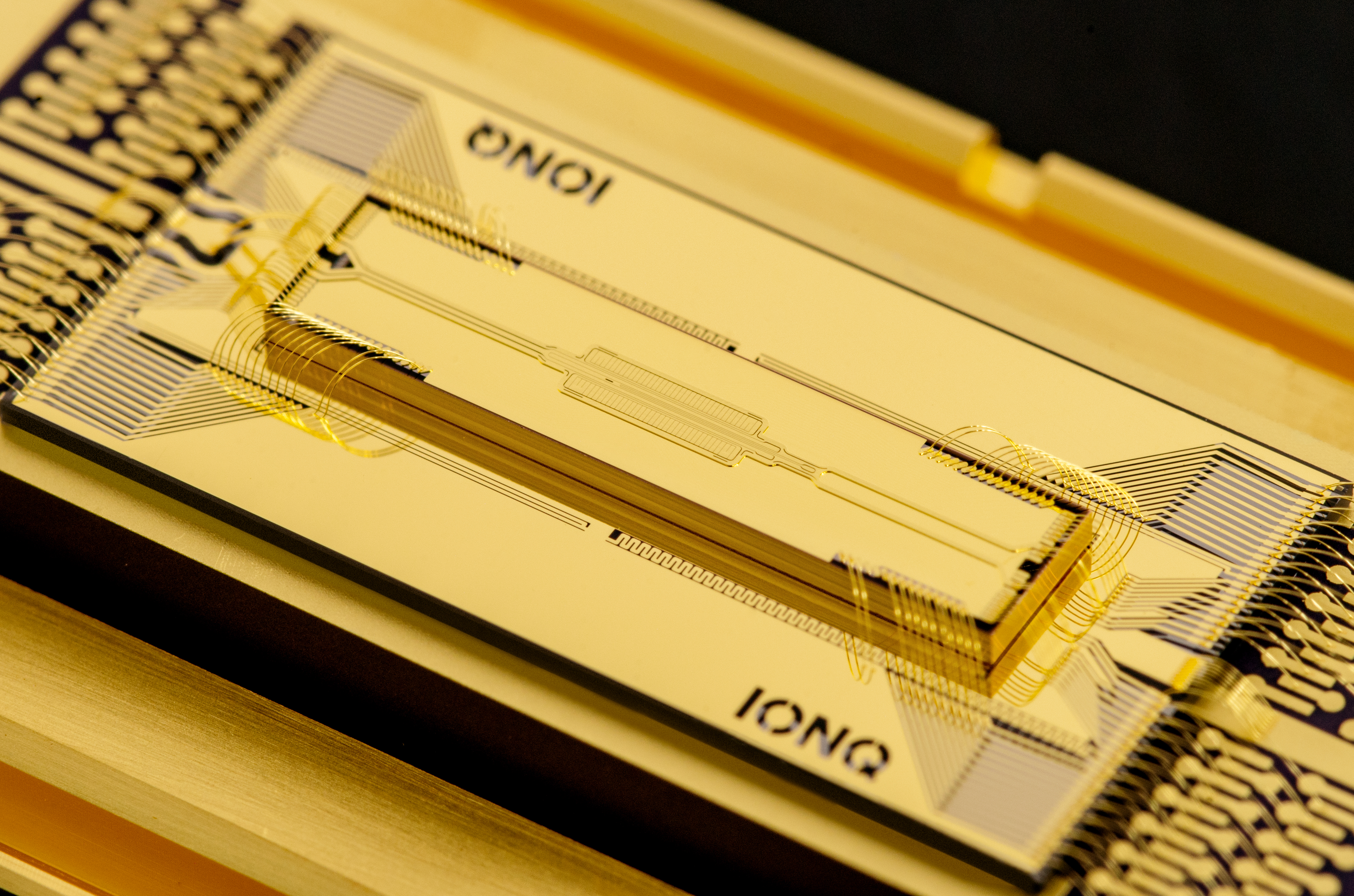 Photo of ion trap (Image courtesy of IonQ)