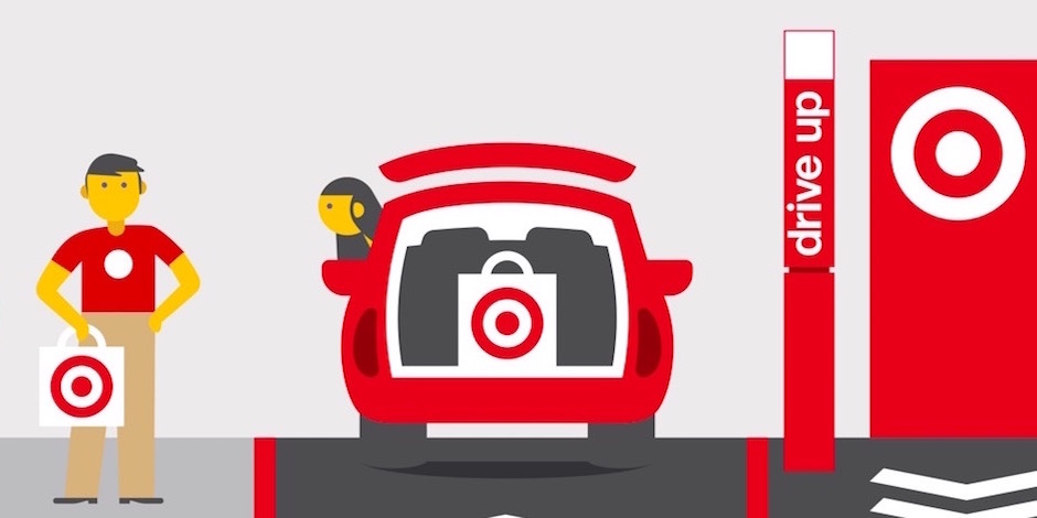  illustration of Target's designated Drive Up parking spot