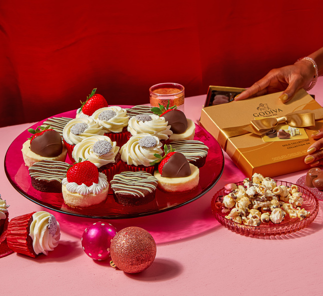 A table of tasty desserts.