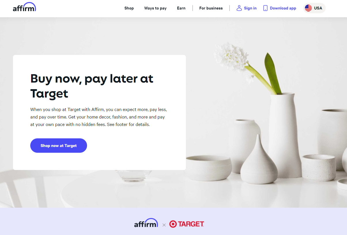 Pay at Target with Affirm