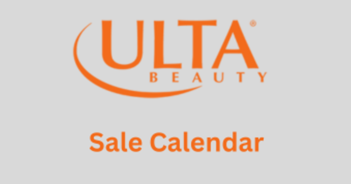 Ulta Beauty 2025 Sales Calendar