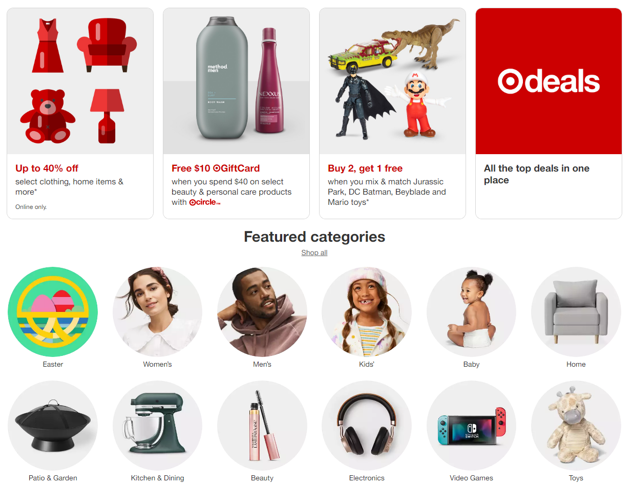 Illustration of Target’s in demand items