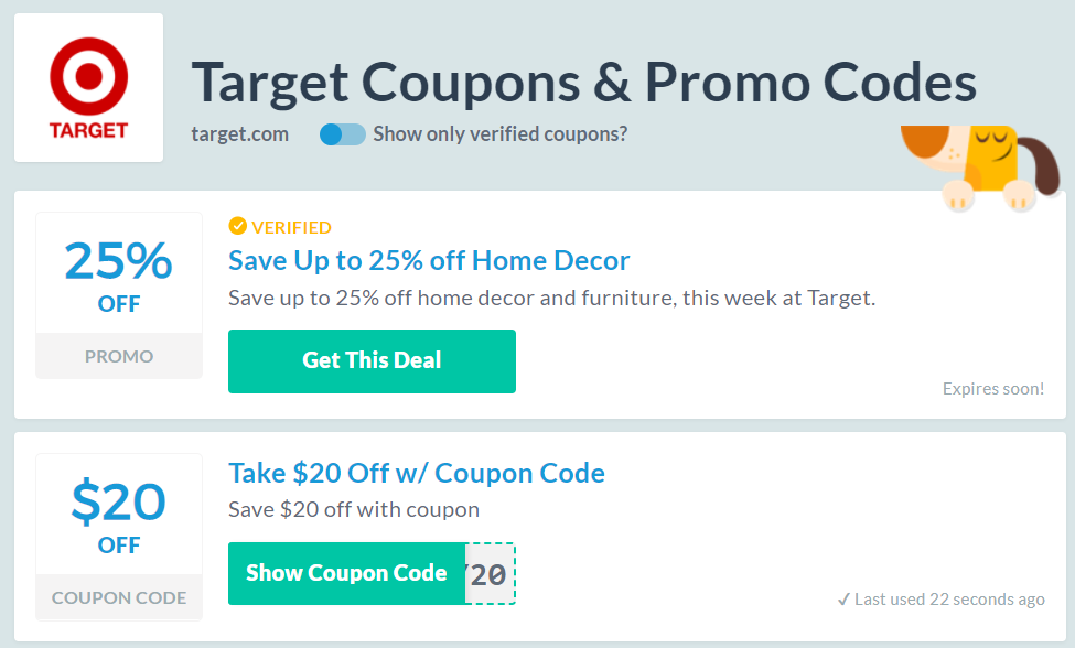 coupons at target