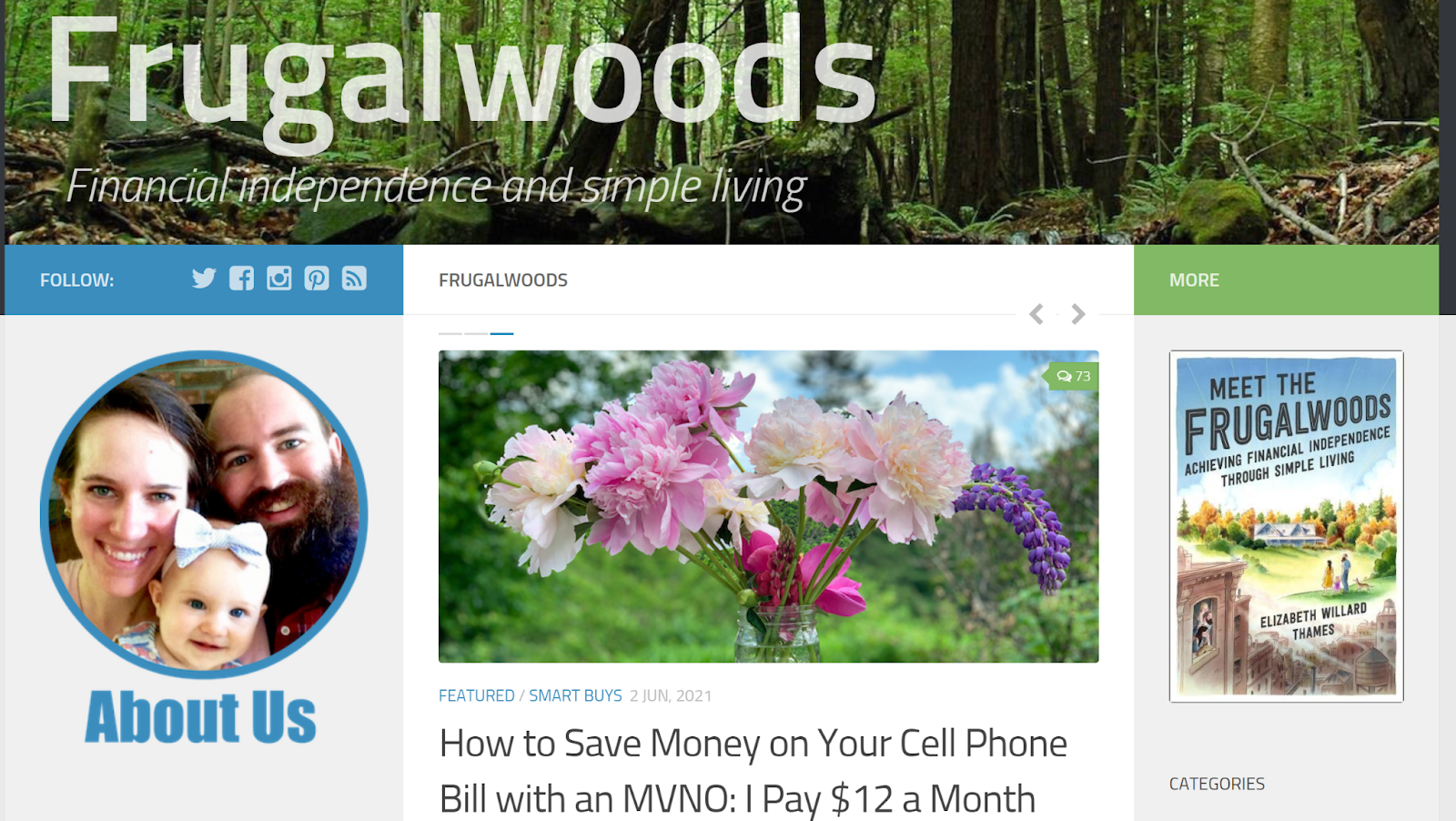 Frugalwoods blog