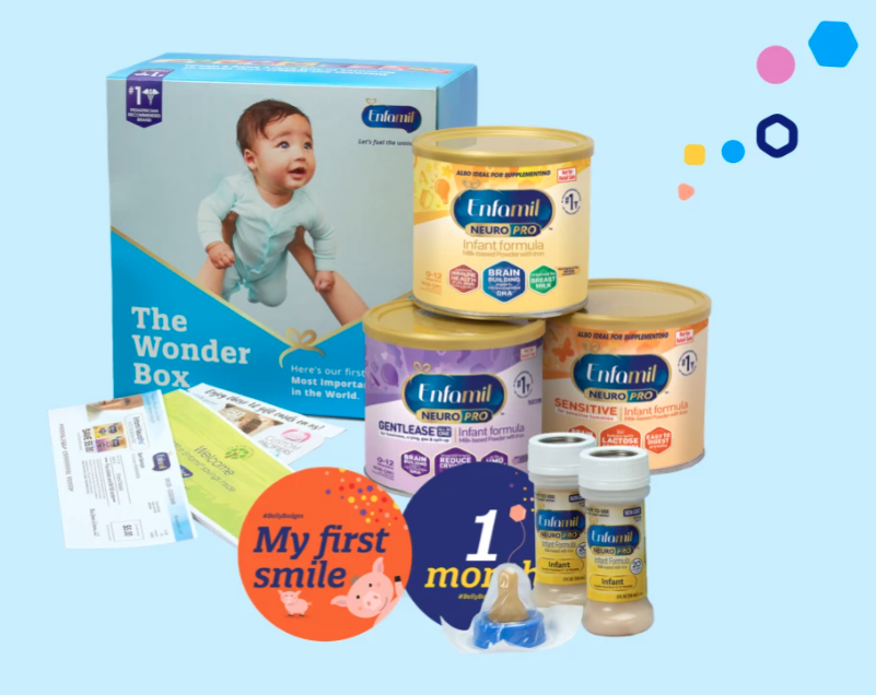 example of free gifts sent by enfamil family beginnings