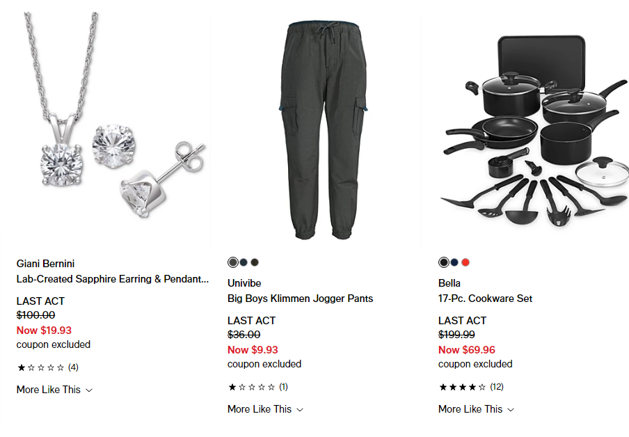 Macy's labor day sale on sale jewelry