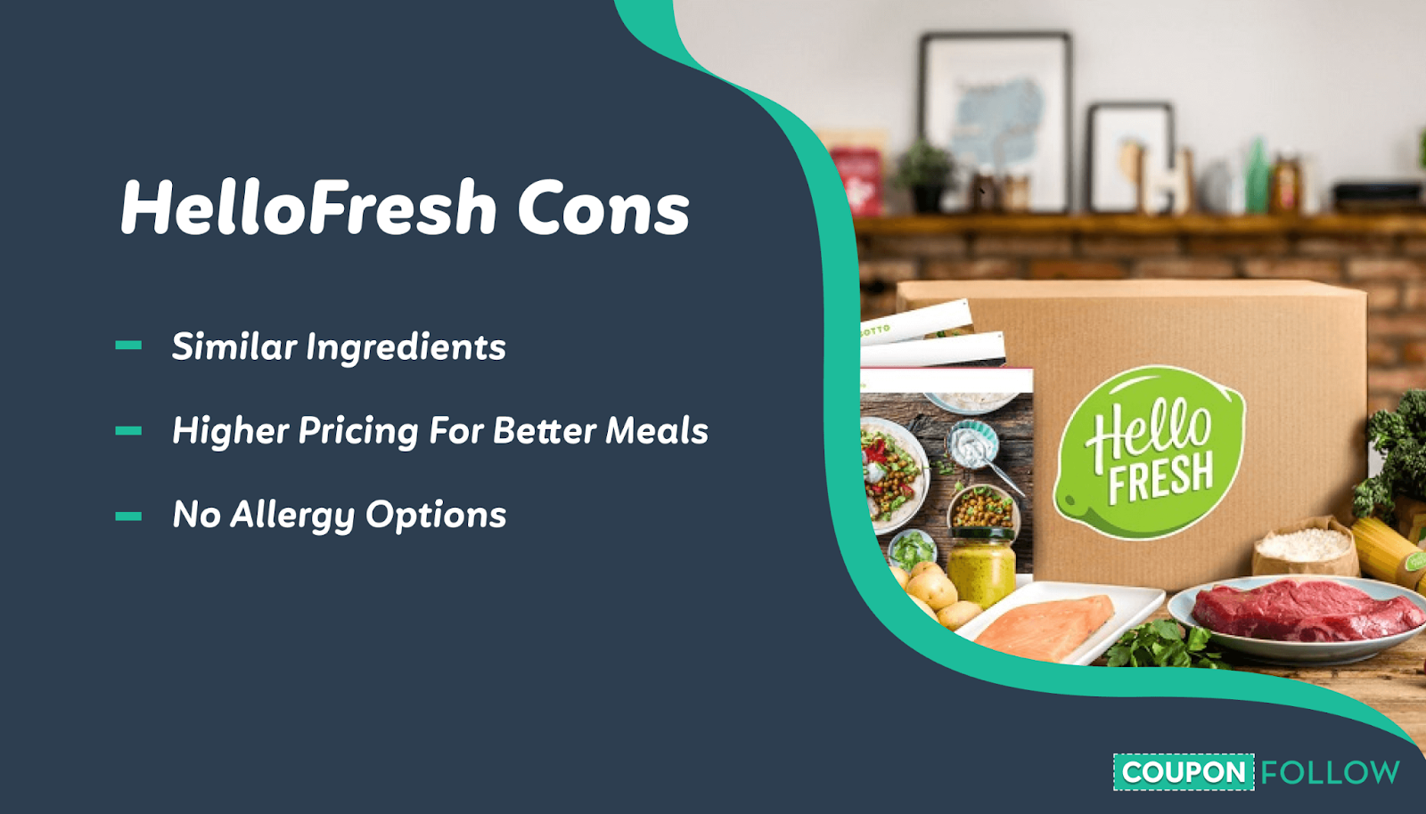 An image showing the cons of HelloFresh