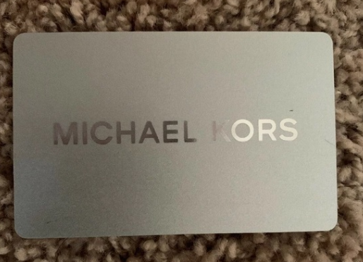 image of a Michael Kors gift card